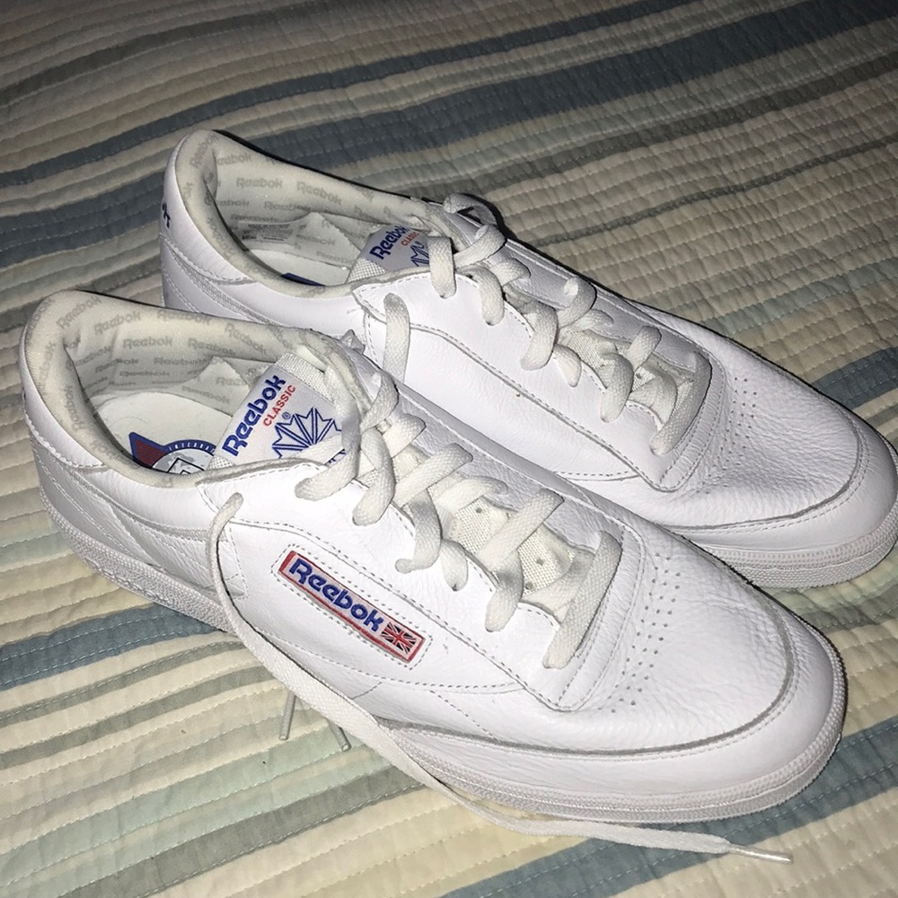 White Reebok Classic Shoes Never Worn